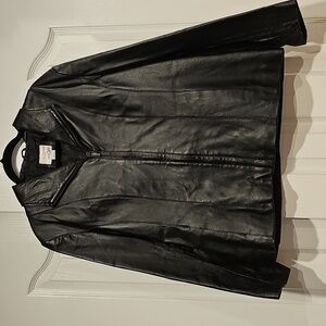 East 5th Women's Black Leather Jacket NWOT